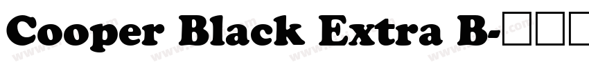 Cooper Black Extra B字体转换